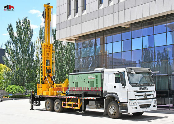 Хорошая цена. Буровая установка водяной скважины глубоко 300m установленная тележкой для водного проекта онлайн